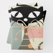 Middeleeuwse kat uit de middeleeuwen Moderne Inpakpapier Vel (In situ)