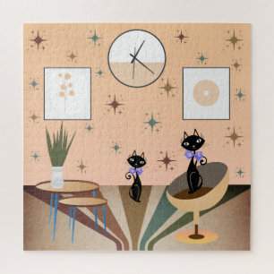 Middeleeuwse kat uit de middeleeuwen Moderne Legpuzzel