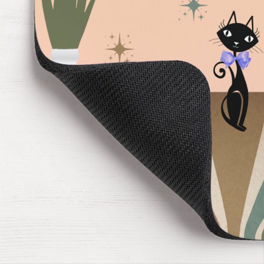 Middeleeuwse kat uit de middeleeuwen Moderne Muismat (Hoek)