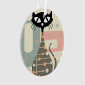 Middeleeuwse kat uit de middeleeuwen Moderne Ornament (voorkant)