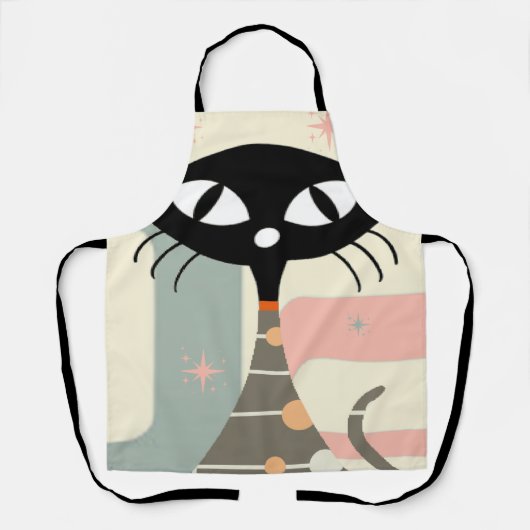 Middeleeuwse kat uit de middeleeuwen Moderne Schort (Voorkant)