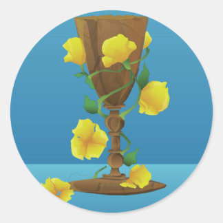 middeleeuwse kelk' ronde sticker