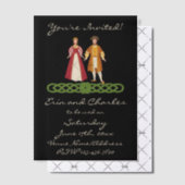 Middeleeuwse Keltische bruiloft save date uitnodig Vellum Uitnodigingen (Offset (Uitnodiging))