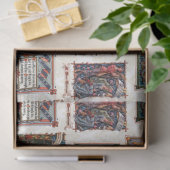  middeleeuwse kerstcollage tissuepapier (Geschenk)