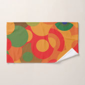 Middeleeuwse kleurige Retropatronen Bad Handdoek (Handdoek)