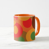 Middeleeuwse kleurige Retropatronen Mok (Voorkant rechts)