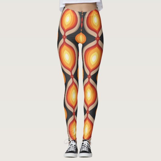Middeleeuwse kunst: abstracte geometrische achterg leggings (Voorkant)