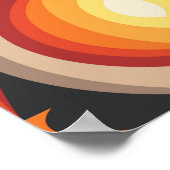 Middeleeuwse kunst: abstracte geometrische achterg poster (Hoek)