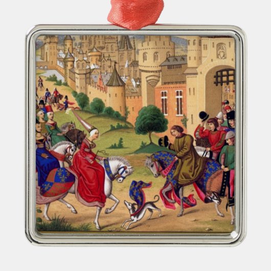 Middeleeuwse Kunst Metalen Ornament (Voorkant)