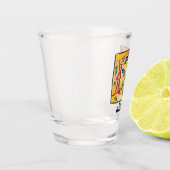 Middeleeuwse lichte letter R-monogram Shot Glas (Links)