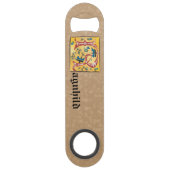 Middeleeuwse lichte letter R-monogram Speed Flessenopener (Achterkant)