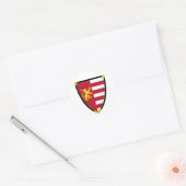 Middeleeuwse Lion Shield Sticker (Envelop)