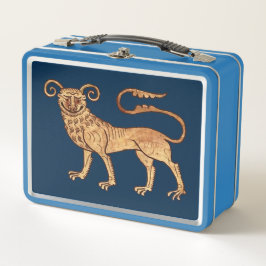 Middeleeuwse Manticore Metalen Lunchbox