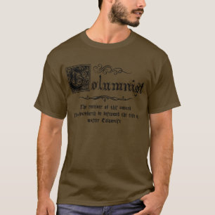 Middeleeuwse Meester Columnist T-shirt
