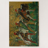 middeleeuwse messengerpuzzel legpuzzel (Verticaal)