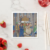 Middeleeuwse Mixed Race Wedding Painting Servetten (Insitu)