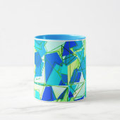 Middeleeuwse Moderne Abstracte, Aqua & Cerulean Bl Mok (Midden)