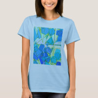 Middeleeuwse Moderne Abstracte, Aqua & Cerulean Bl