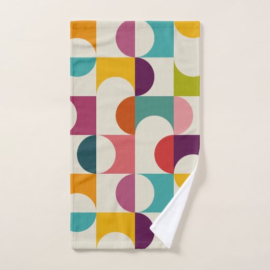 Middeleeuwse moderne Abstracte geometrische afdruk Handdoek (Handdoek)