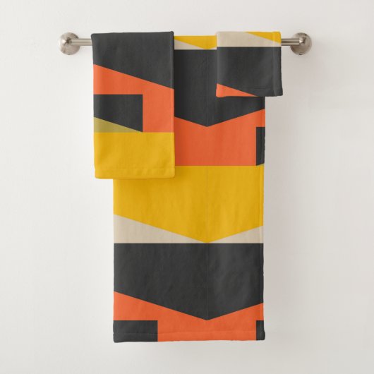 Middeleeuwse moderne Abstracte kunstvormen Bad Handdoek (Insitu)