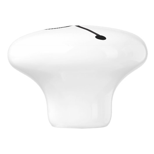 Middeleeuwse moderne Abstracte MCM-molecule Keramische Knop (Zijkant)