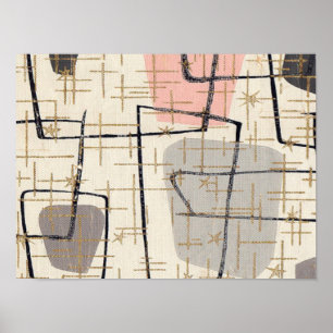 Middeleeuwse moderne Abstracte Poster