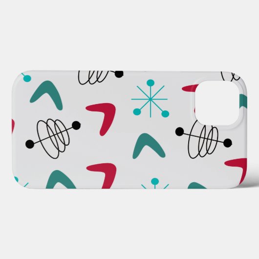 Middeleeuwse moderne atoomboommerken Case-Mate iPhone case (Achterkant (horizontaal))