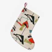 Middeleeuwse moderne atoomkerstaking kleine kerstsok (Voorkant (Hangend))