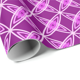 Middeleeuwse moderne atoomprinter - Amethyst Paars Cadeaupapier
