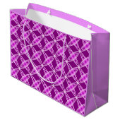 Middeleeuwse moderne atoomprinter - Amethyst Paars Large Cadeautasje (Achterkant Gekanteld)