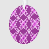 Middeleeuwse moderne atoomprinter - Amethyst Paars Ornament (voorkant)