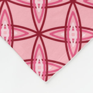 Middeleeuwse moderne atoomprinter - Balletroze Fleece Deken