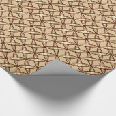 Middeleeuwse moderne atoomprinter - Camel Tan Cadeaupapier (Hoek)