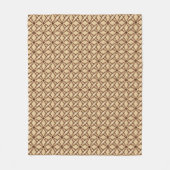 Middeleeuwse moderne atoomprinter - Camel Tan Fleece Deken (Voorkant)