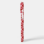 Middeleeuwse moderne atoomprinter - donkerrood Case-Mate iPhone case (Achterkant / Links)