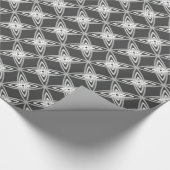Middeleeuwse moderne atoomprinter - Koolsteengrijs Cadeaupapier (Hoek)