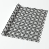 Middeleeuwse moderne atoomprinter - Koolsteengrijs Cadeaupapier (Uitgerold)