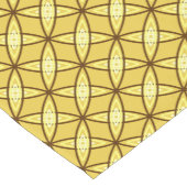 Middeleeuwse moderne atoomprinter - Mustard Gold Korte Tafelloper (Hoek)