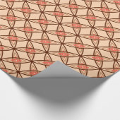 Middeleeuwse moderne atoomprinter - Pastel Peach Cadeaupapier (Hoek)