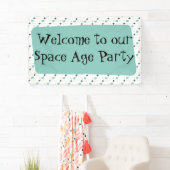 Middeleeuwse moderne atoomsterbanner spandoek (Insitu)