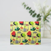 Middeleeuwse moderne atoomvis Briefkaart (Staand voorkant)