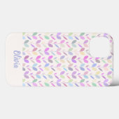 middeleeuwse moderne bladeren Case-Mate iPhone case (Achterkant (horizontaal))