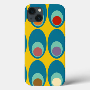 Middeleeuwse moderne blauwe eieren iPhone 13 hoesje