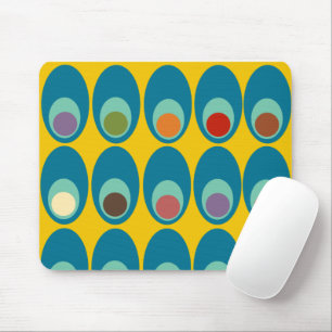 Middeleeuwse moderne blauwe eieren muismat