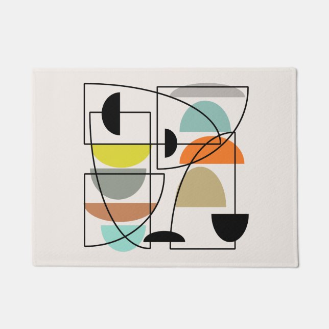 Middeleeuwse moderne "Bowls" Deurmat (Voorkant)