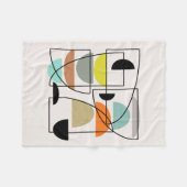 Middeleeuwse moderne "Bowls" Fleece Deken (Voorkant (Horizontaal))