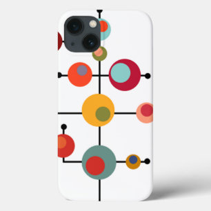 Middeleeuwse moderne bubbels iPhone 13 hoesje