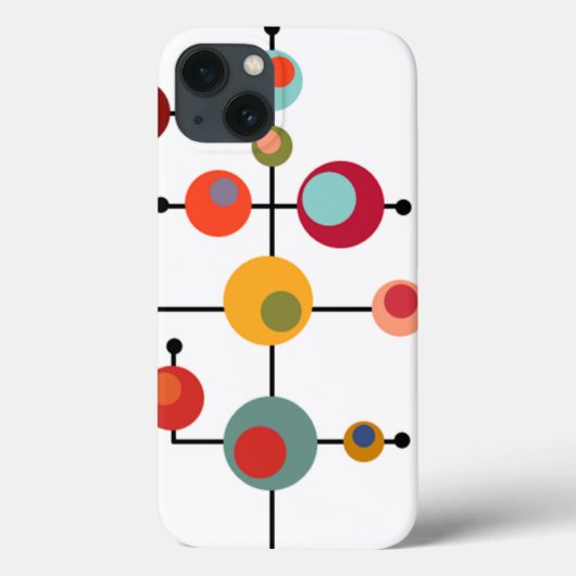 Middeleeuwse moderne bubbels Case-Mate iPhone case (Achterkant)