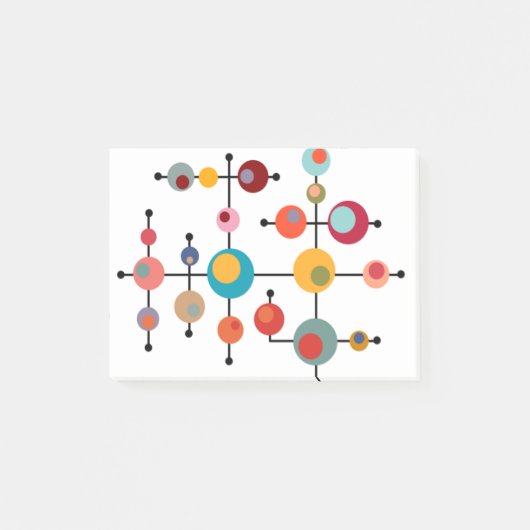 Middeleeuwse moderne bubbels post-it® notes (Voorkant)