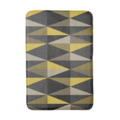 Middeleeuwse moderne driehoeken donkergeel badmat (Voorkant Verticaal)